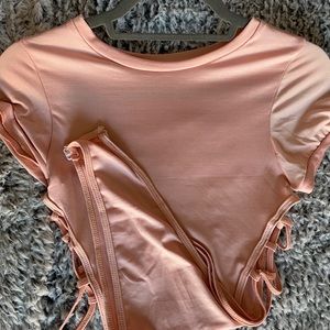 pink bodysuit/teddy